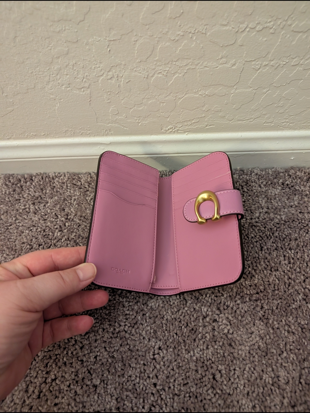 Coach Tabby Medium Wallet in Fuschia - Picture 3 of 8